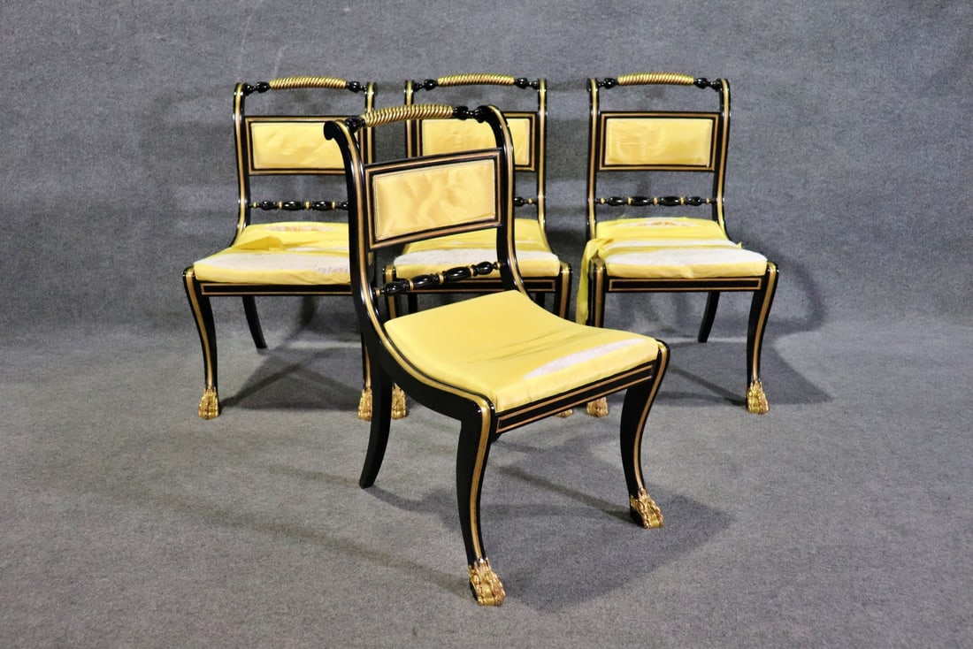 4 REGENCY STYLE SIDE CHAIRS (1 of 13)