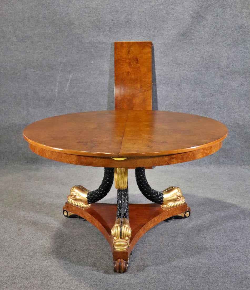 BALTIC STYLE PEDESTAL TABLE WITH LEAF (1 of 11)