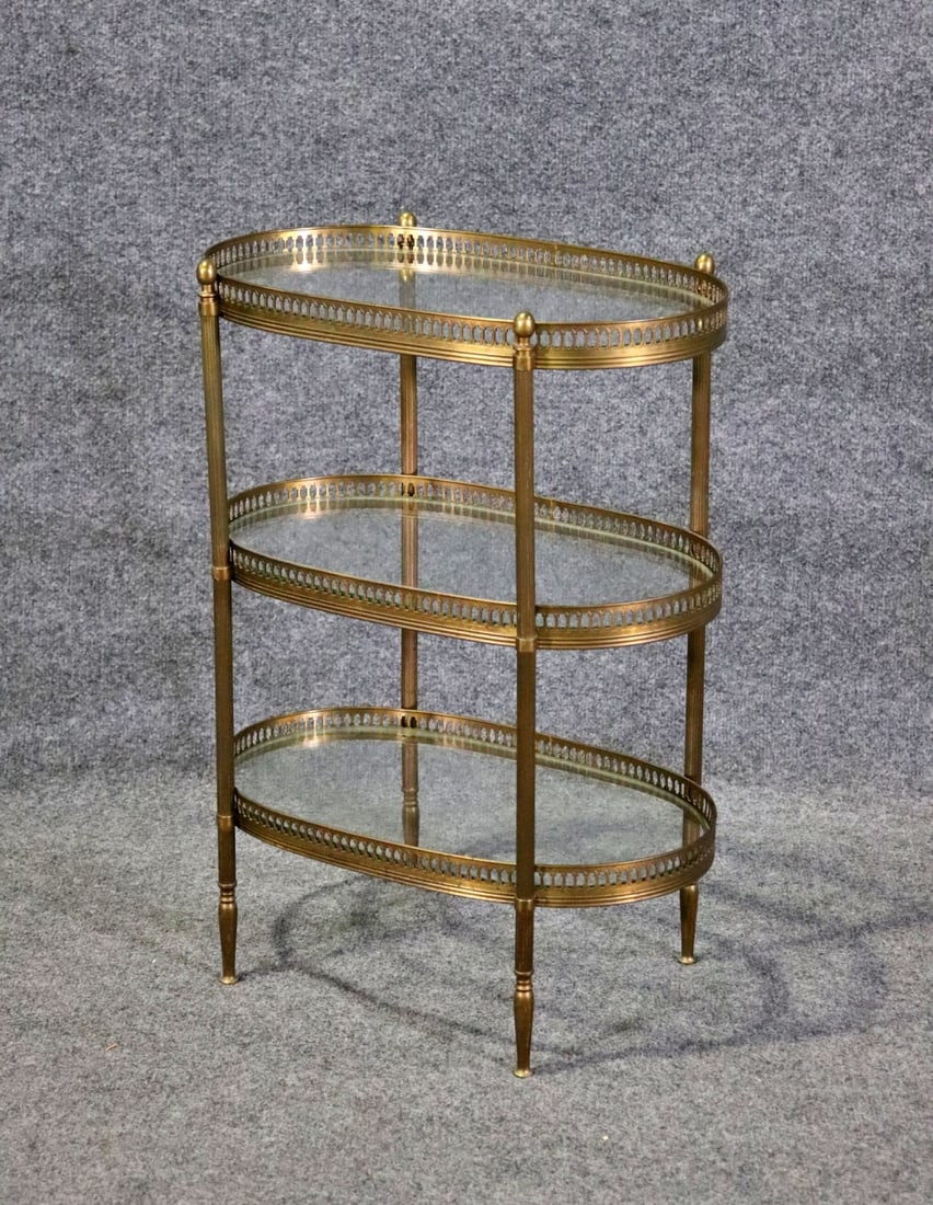 JANSEN STYLE MIXED METAL 3 TIER CART (1 of 5)