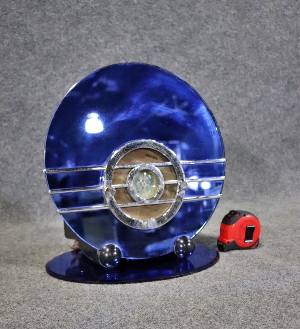 SPARTAN ART DECO BLUE MIRROR RADIO (1 of 14)