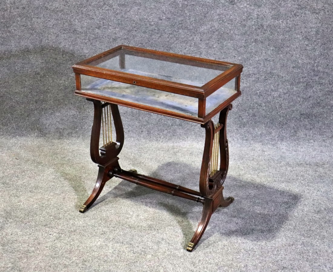 DUNCAN PHYFE STYLE COLLECTORS CABINET (1 of 11)