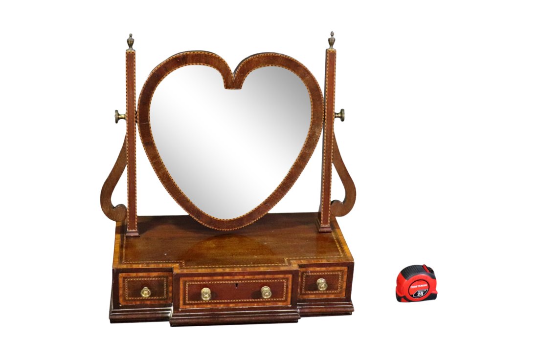 ANTIQUE ENGLISH SHAVING MIRROR (1 of 11)