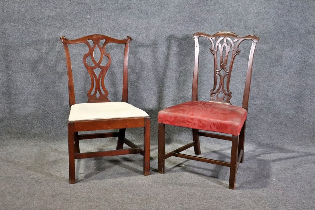 2 ANTIQUE MAHOGANY SIDE CHAIRS (1 of 6)