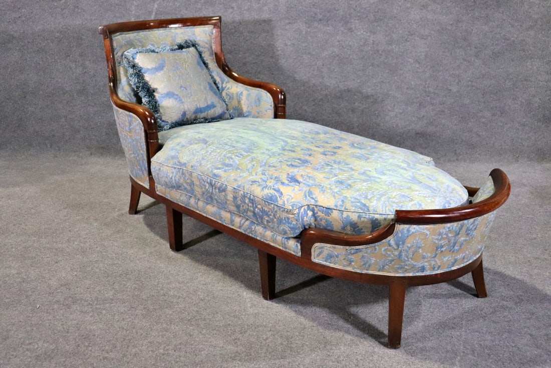 FRENCH EMPIRE STYLE CHAISE LOUNGE (1 of 16)