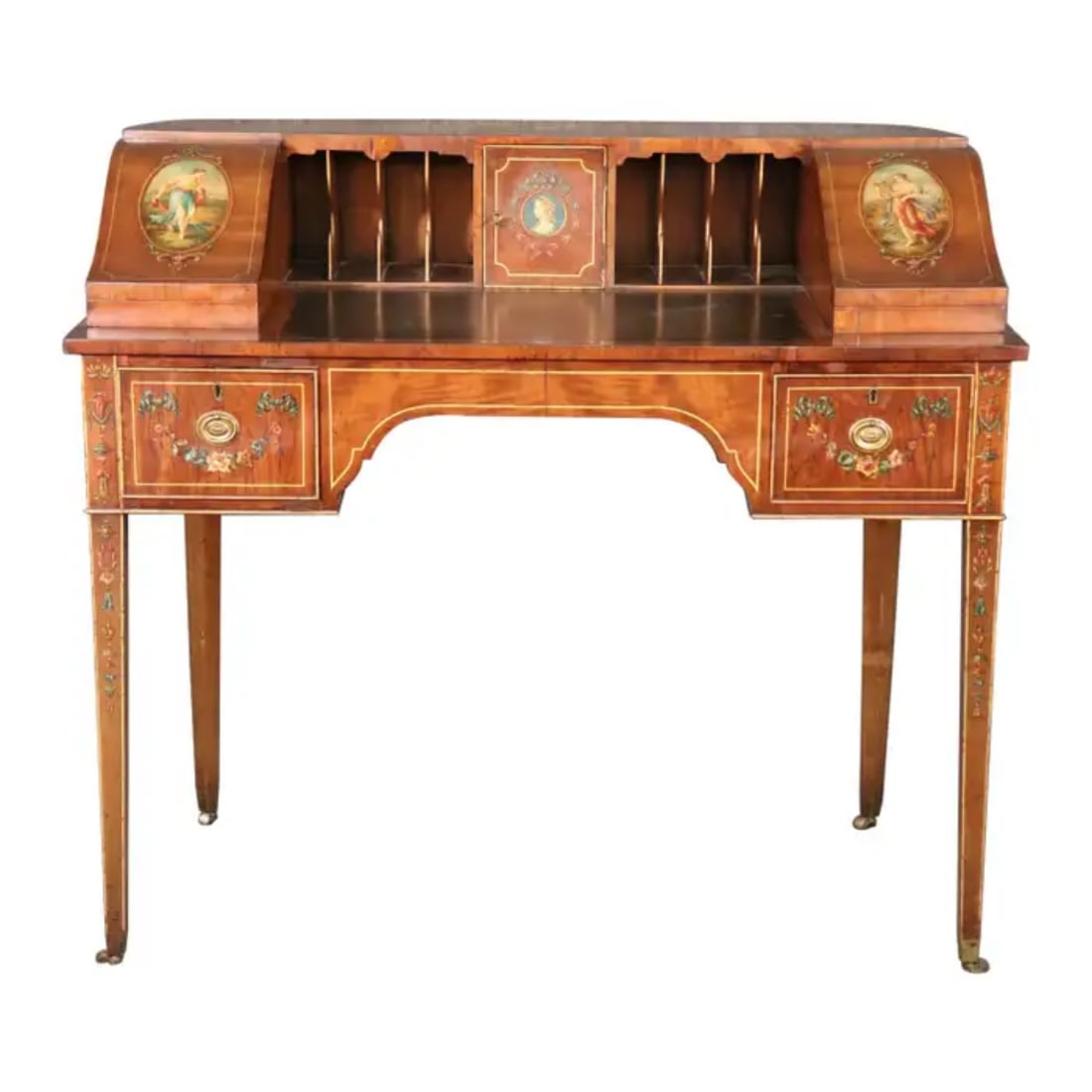 ENGLISH ADAMS STYLE CARLTON HOUSE DESK (1 of 16)