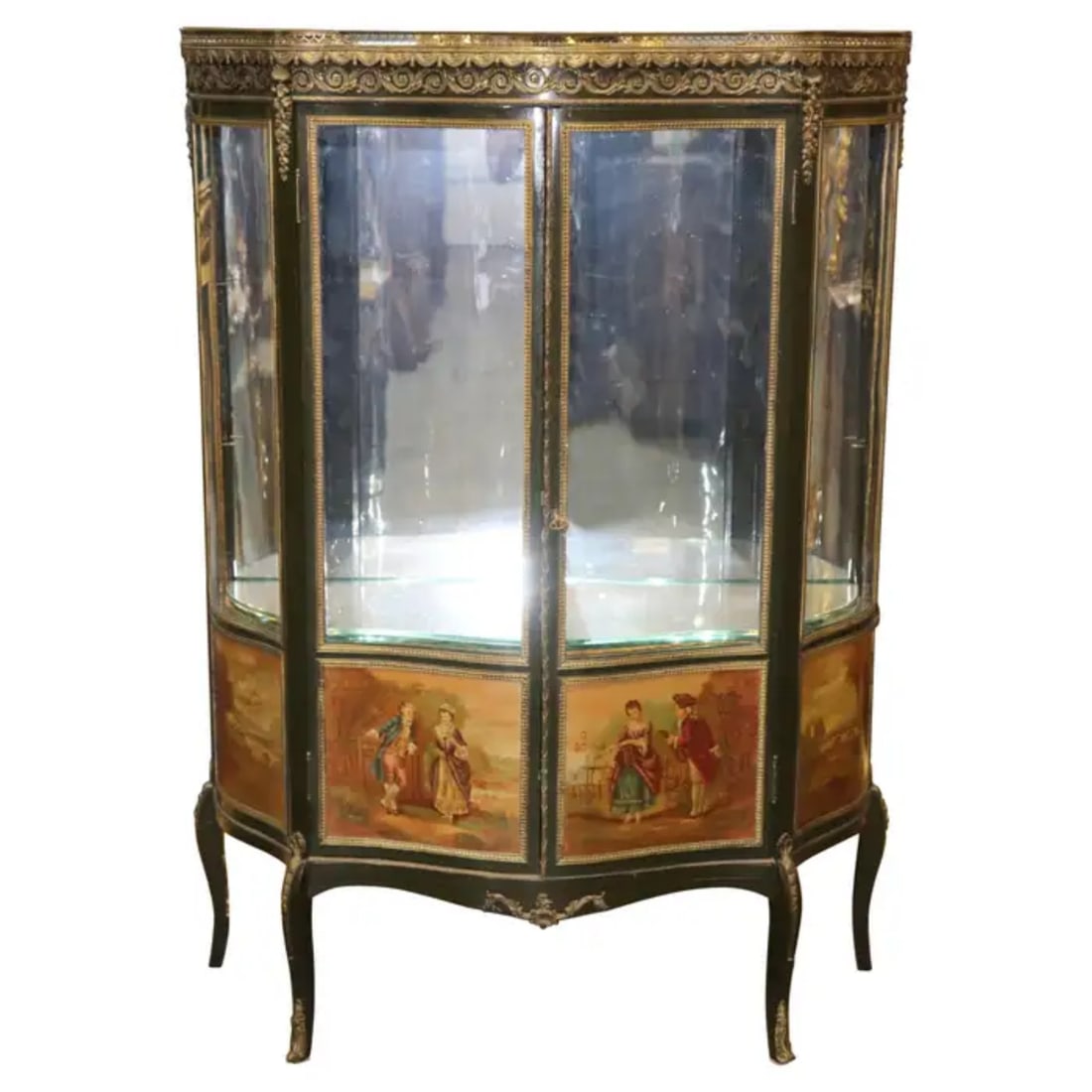 FRENCH VERNIS MARTIN BRONZE MOUNTED VITRINE (1 of 16)