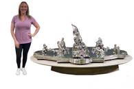 ITALIAN SILVER SCULPTURAL MARINE THEMED CENTERPIECE DESIGNED BY MARCELLO MINOTTO