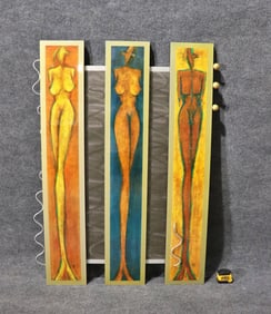 DECORATIVE 3 PANEL NUDES