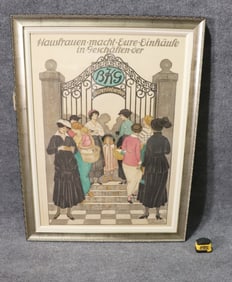 HAUSFRAUEN MACHT EURE EINKAUFE IN GESCHAFTEN DER POSTER