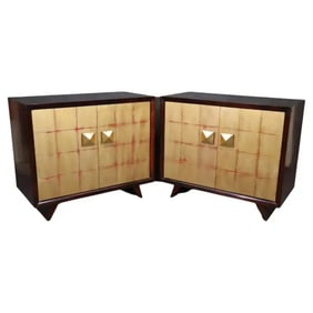 PAIR MID CENTURY MODERN DECO STYLE SERVERS