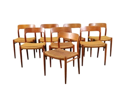 8 J L MOELLER TEAK DINING CHAIRS