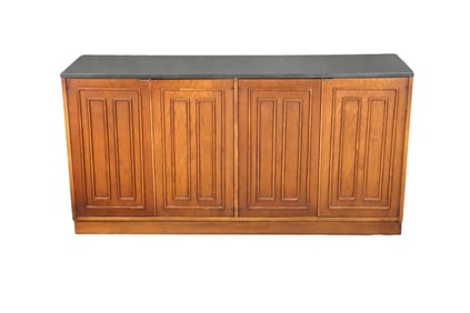 BROYHILL MAN MADE MARBLE TOP CABINET