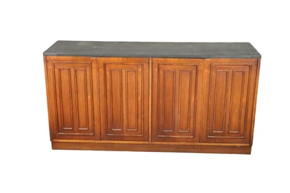 BROYHILL MAN MADE MARBLE TOP CABINET