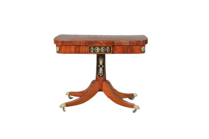 MAHOGANY ENGLISH GAME TABLE