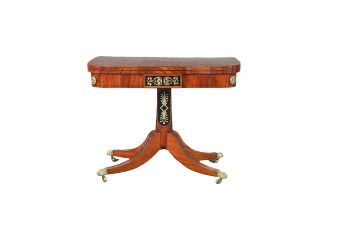 MAHOGANY ENGLISH GAME TABLE (1 of 14)