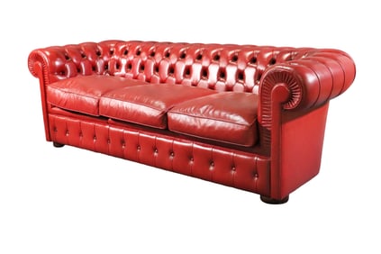 LEATHER CHESTERFIELD SOFA