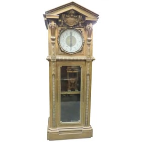 MONUMENTAL UNIQUE SINGER SEWING CO BRONZE MASTER CLOCK