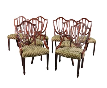8 BAKER SHIELD BACK DINING CHAIRS