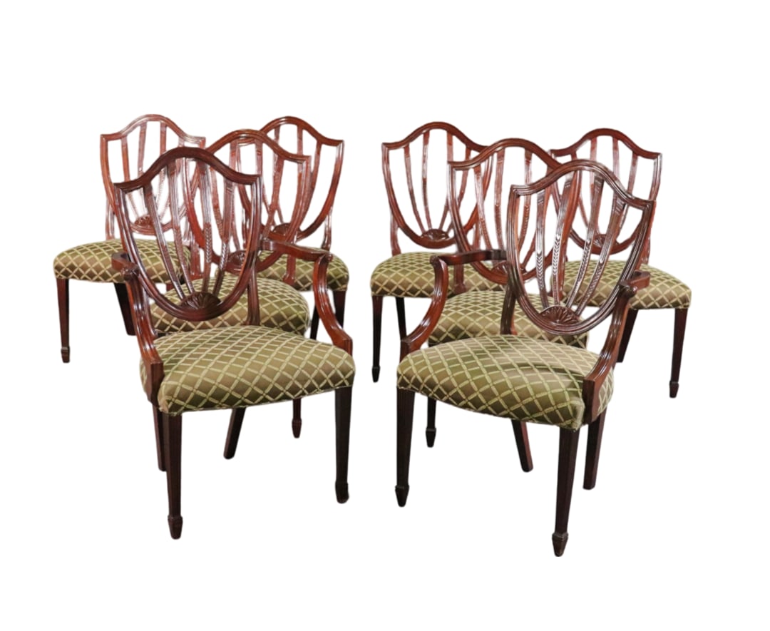 8 BAKER SHIELD BACK DINING CHAIRS (1 of 17)