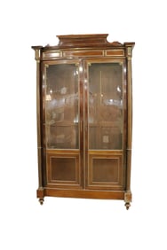 EMPIRE COLUMN BOOKCASE WITH GLASS DOORS