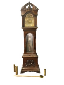 STAMPED DURFEE 92 VICTORIAN GRANDFATHER CLOCK