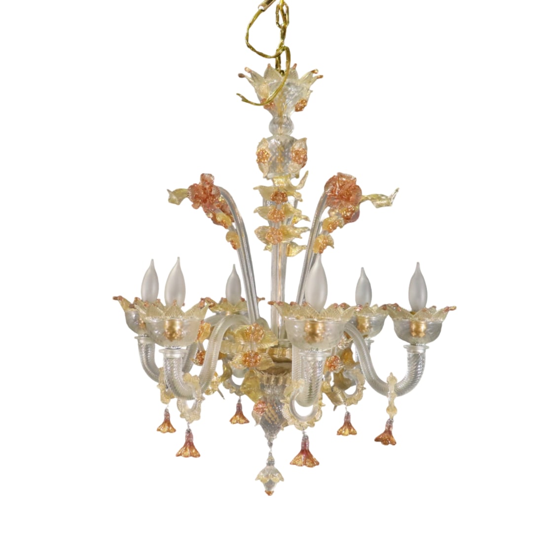 VENETIAN MURANO GLASS CHANDELIER (1 of 9)