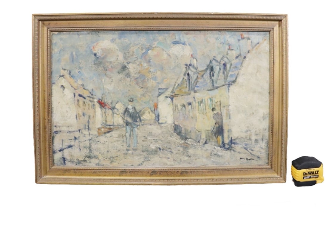 SIGNED ABEL BERTRAM FRENCH PAINTING MONT PARNASSE SCHOOL (1 of 11)