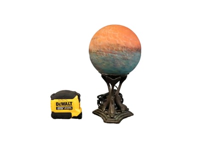 BRONZE DOLPHIN FIGURAL SCULPTURAL LAMP