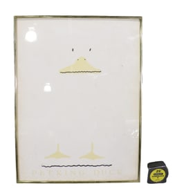 SIGNED POSILLICO PEEKING DUCK POSTER