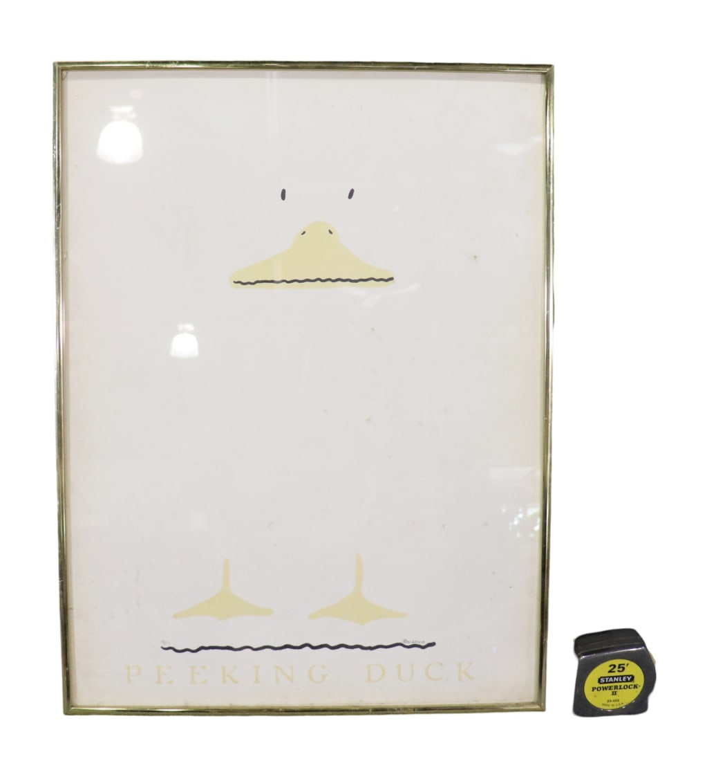 SIGNED POSILLICO PEEKING DUCK POSTER (1 of 11)