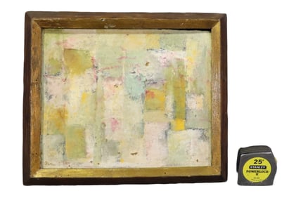 SIGNED LAZANSKY ABSTRACT OIL PAINTING