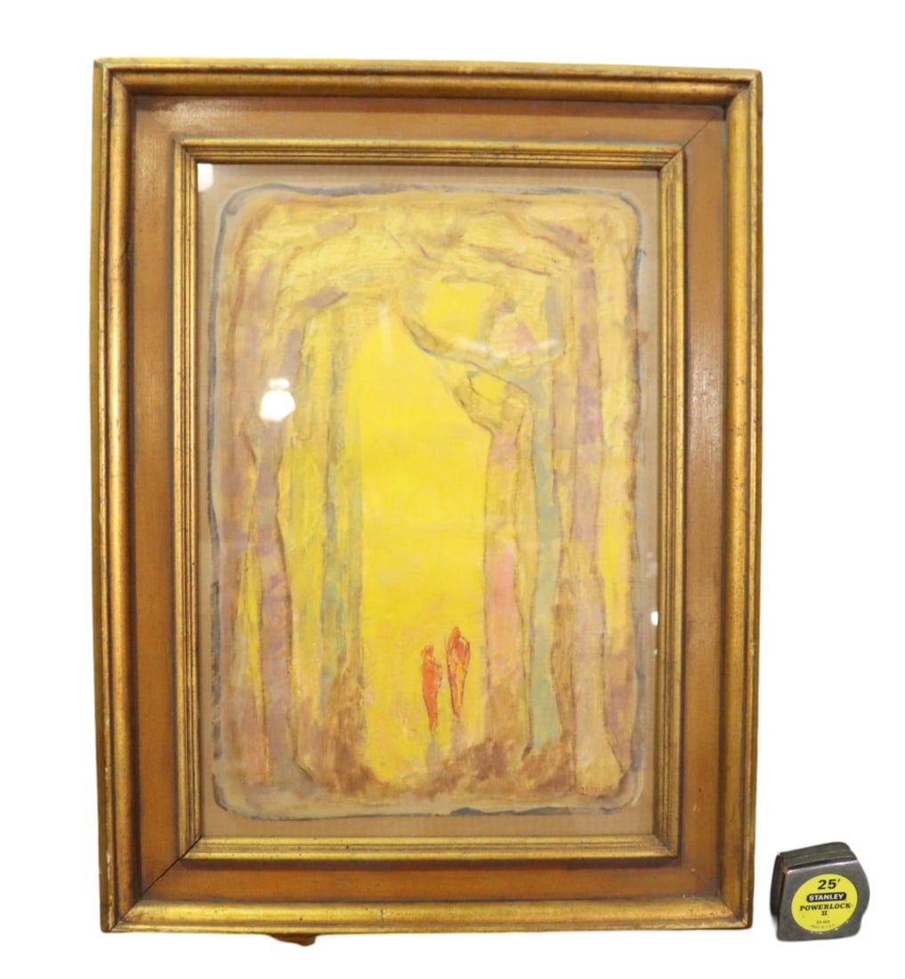SIGNED LOUIS M EILSHEMIUS ABSTRACT PAINTING (1 of 7)