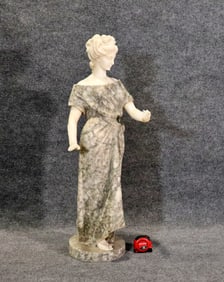 MARBLE STATUE YOUNG LADY