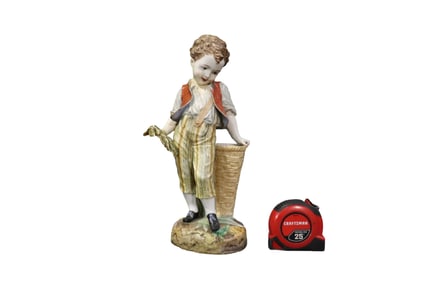 PORCELAIN BOY WITH BASKET