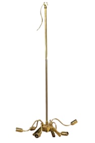 MID CENTURY MODERN ITALIAN BRASS CHANDELIER