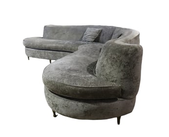 MID CENTURY MODERN 2 PIECE SECTIONAL SOFA
