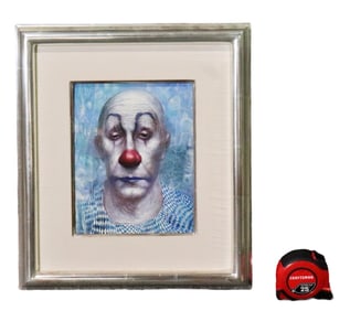 SIGNED RUDDIN CLOWN PAINTING