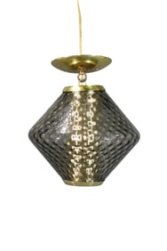 MID CENTURY HANGING GLASS PENDANT LIGHT