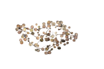 CURTIS JERE STYLE RAINDROPS WALL SCULPTURE