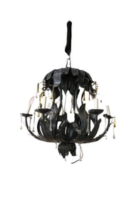 ITALIAN WROUGHT IRON CHANDELIER