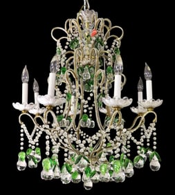 LOUIS XV STYLE 8 CANDELABRA CHANDELIER