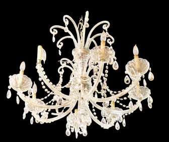 VENETIAN 8 ARM CRYSTAL CHANDELIER