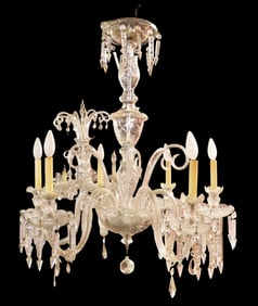 WATERFORD STYLE CRYSTAL CHANDELIER