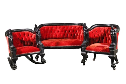3 PIECE KARPIN OF CHICAGO VICTORIAN PALOR SET