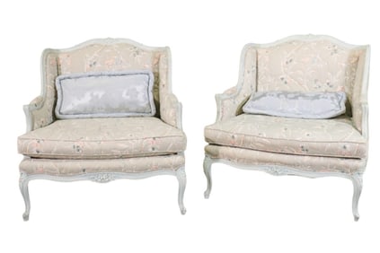 PAIR LOUIS XV STYLE BERGERES