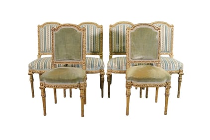 6 ANTIQUE DINING CHAIRS