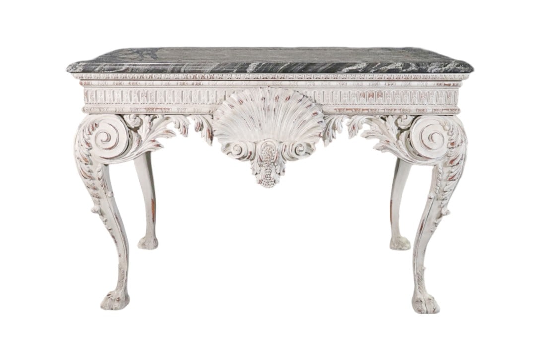 GEORGIAN STYLE MARBLE TOP CENTER TABLE (1 of 11)