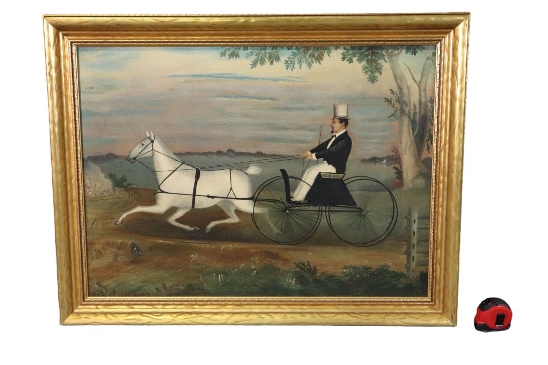 UNSIGNED PRIMITIVE OIL PAINTING (1 of 10)