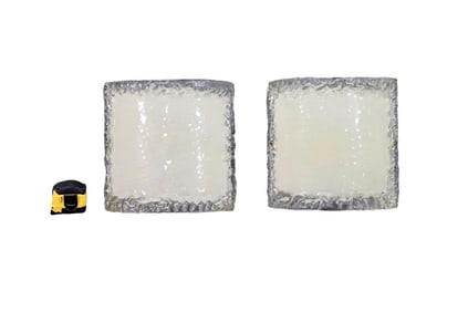 PAIR ITALIAN MURANO GLASS WALL SCONCES