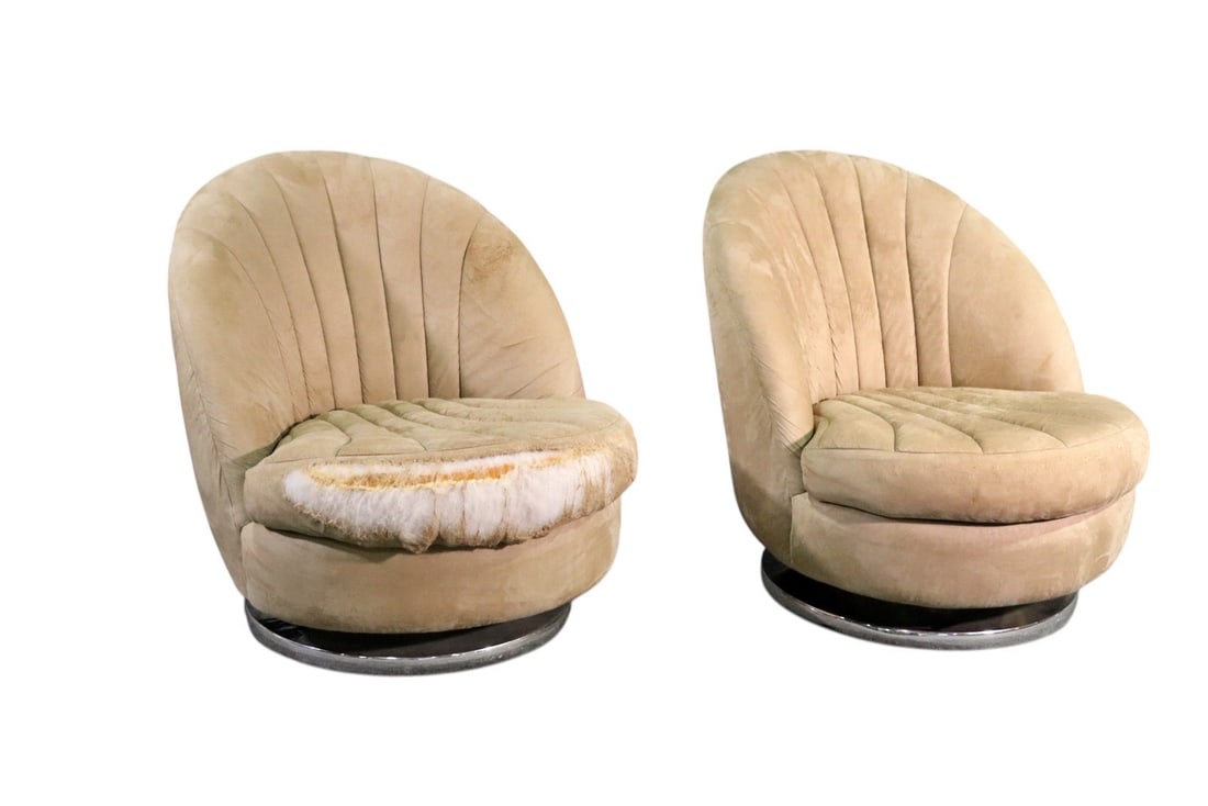 PR MILO BAUGHMAN FOR THAYER COGGIN SWIVEL & ROCKING CLUB CHAIRS (1 of 10)